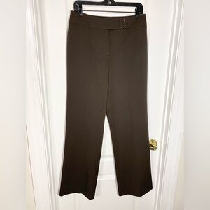 NEW Y2K Madison High Waist Dark Brown Trousers Size 8
